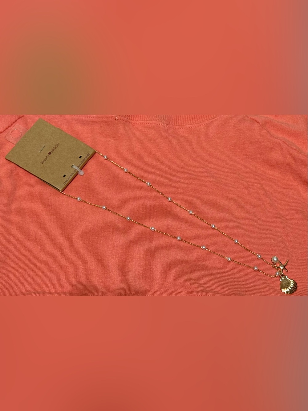 NWT | Brandy Melville Seashell and Star Necklace